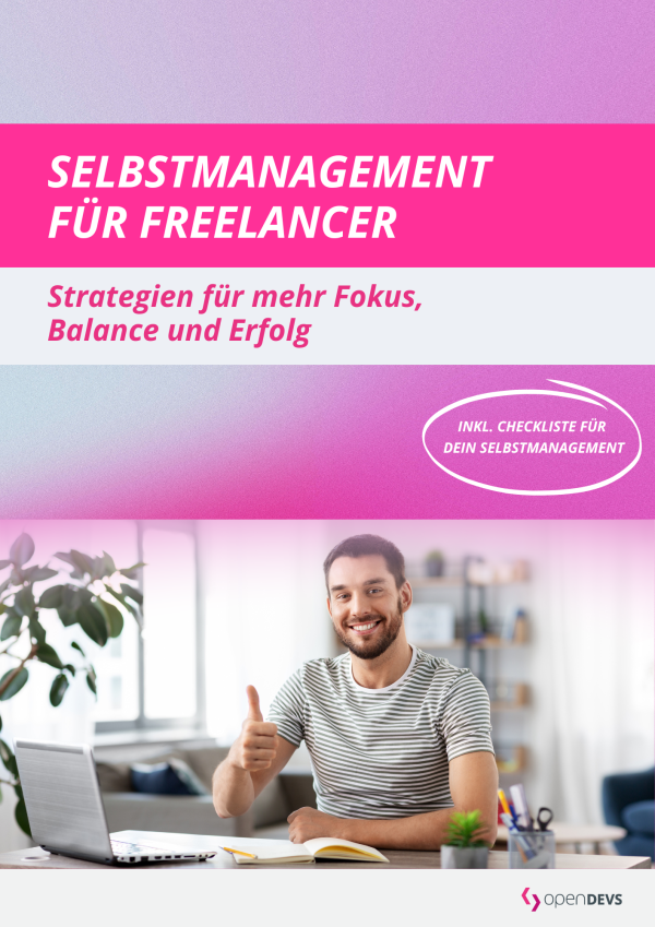 Deckblatt Selbstmanagement fuer Freelancer